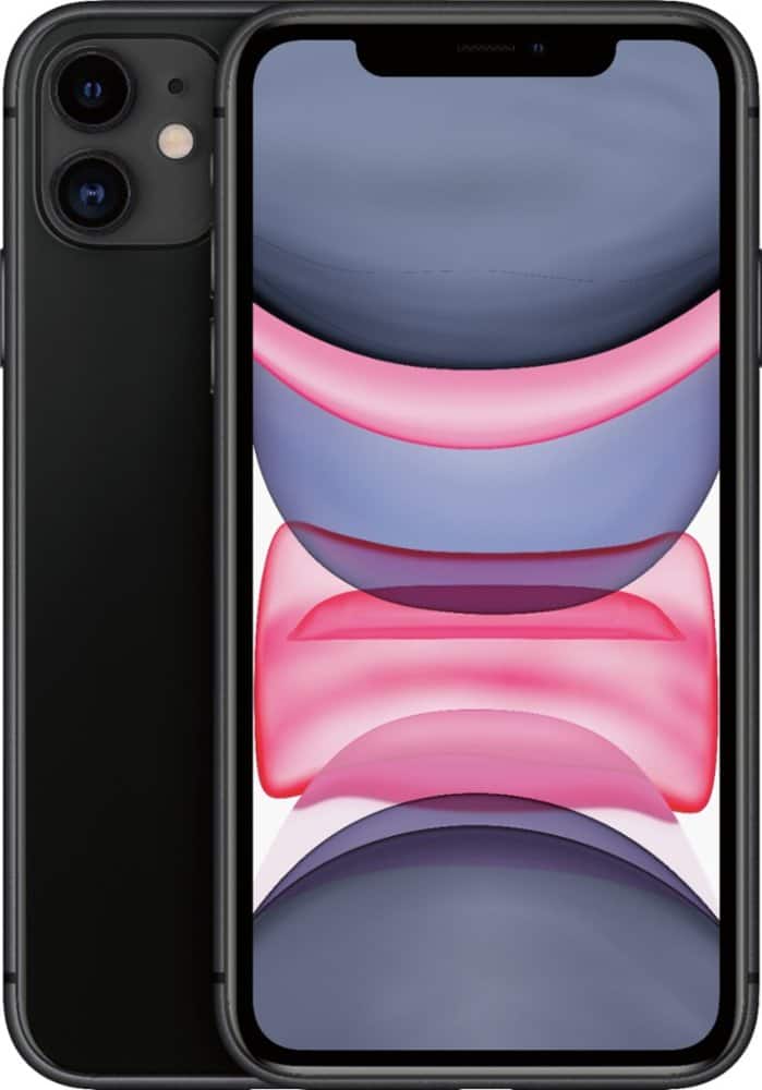 Apple iPhone 11 displaying home screen on a table