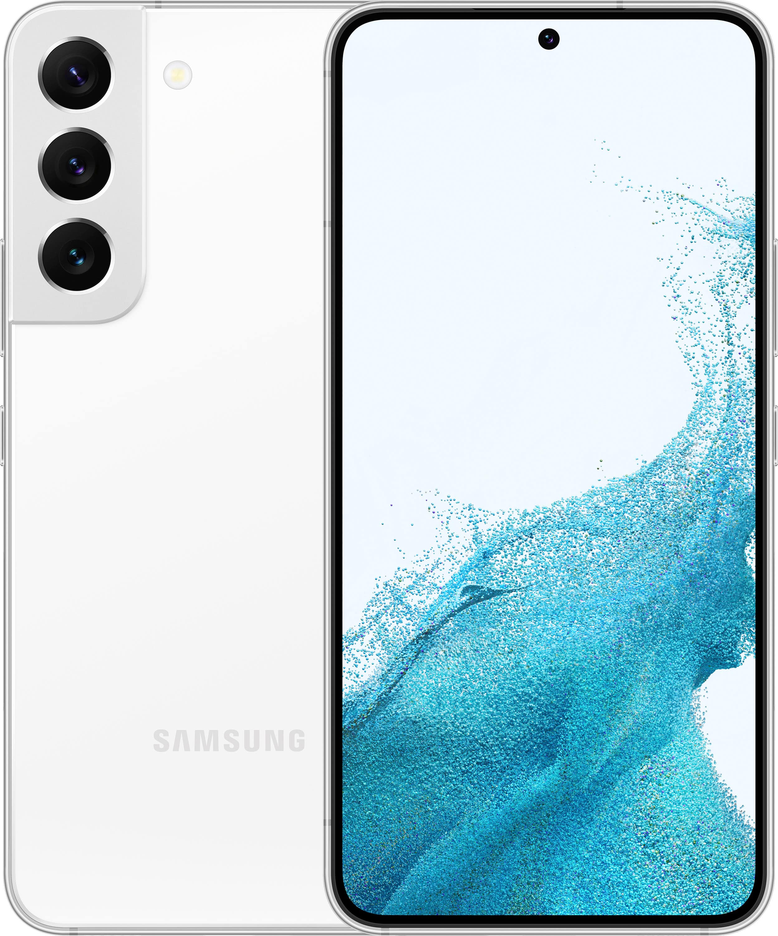 Samsung Galaxy S22 displayed in multiple color options