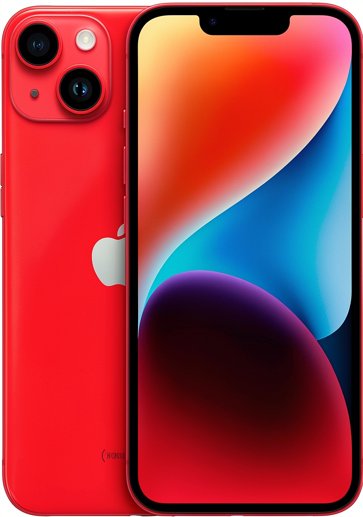 Apple iPhone 14 5G displaying its Super Retina XDR screen in a home setting