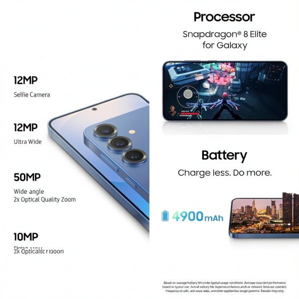 Samsung Galaxy S25+ AI Phone AT&T Unlocked Icyblue Navy-5