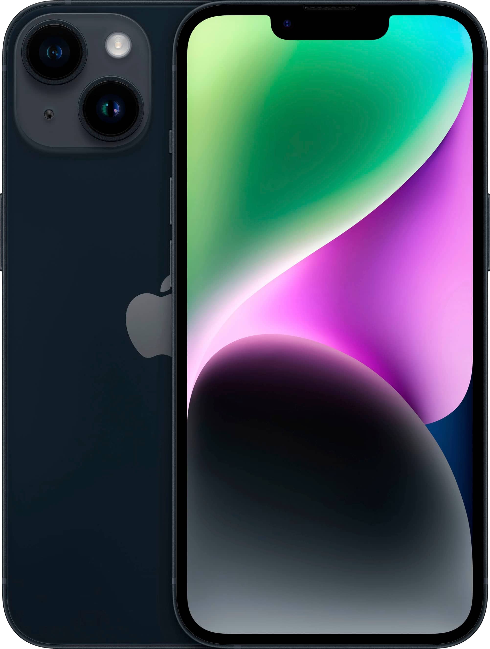 Apple iPhone 14 5G 128GB Midnight front view