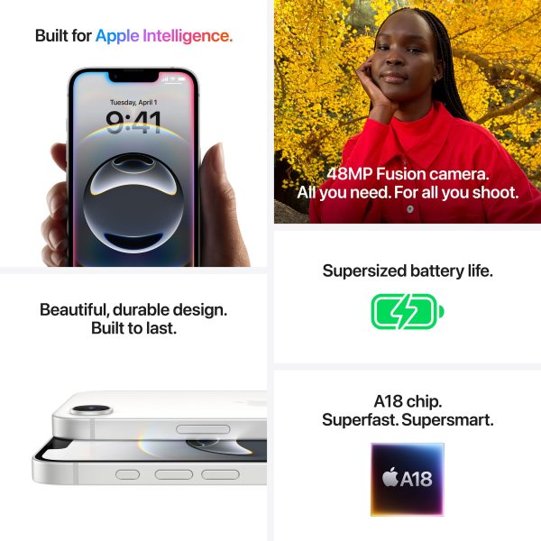 Apple iPhone 16e 512GB Black AT&T Smartphone with A18 Chip-6