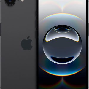 Apple iPhone 16e 128GB Black – A18 Chip, 6.1‑Inch OLED, 48MP Camera-0