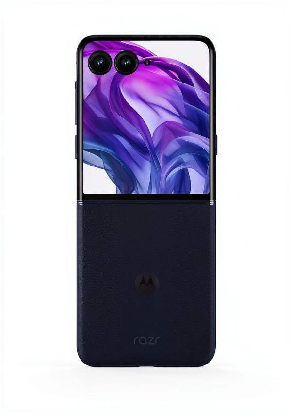 Motorola Razr+ 2024 Flip Smartphone 256GB Midnight Blue Vegan Leather-2