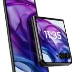 Motorola Razr+ 2024 Flip Smartphone 256GB Midnight Blue Vegan Leather-0