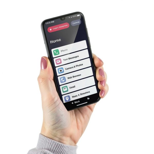 Jitterbug Smart4 Smartphone for Seniors Black with Urgent Response-5