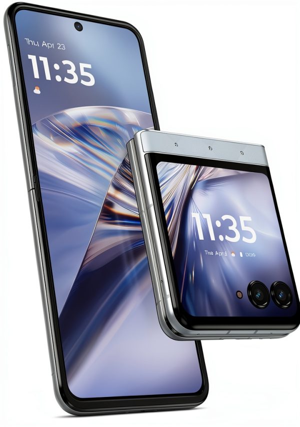 Motorola - razr 2025 256GB with bud loops - PANTONE Ice Melt (Unlocked)-13