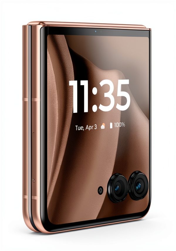 Motorola razr Plus 2025 Unlocked 256GB PANTONE Mocha Mousse Flip Phone-11