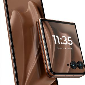 Motorola razr Plus 2025 Unlocked 256GB PANTONE Mocha Mousse Flip Phone-0