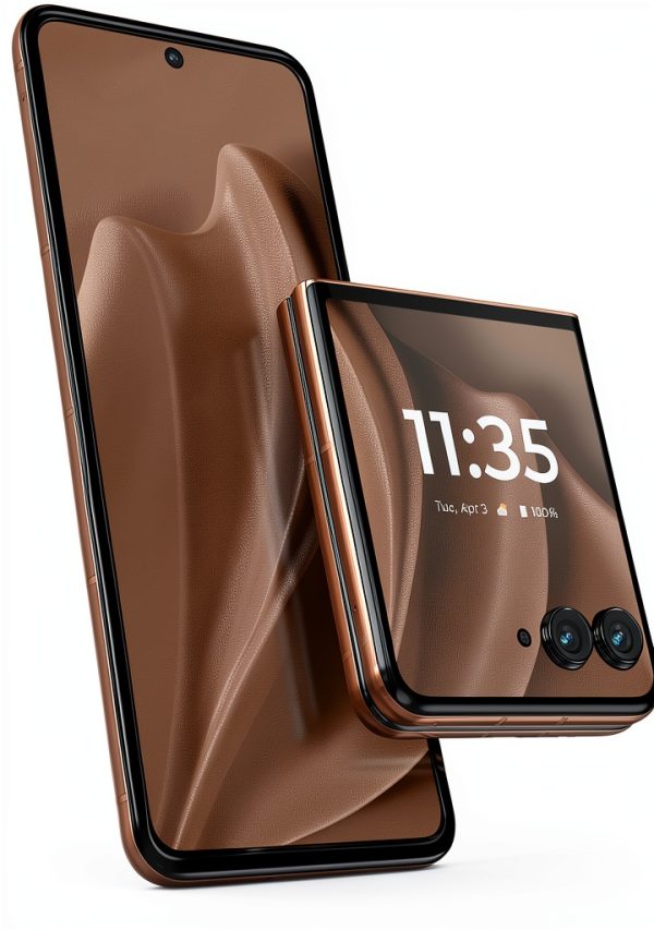 Motorola razr Plus 2025 Unlocked 256GB PANTONE Mocha Mousse Flip Phone-0