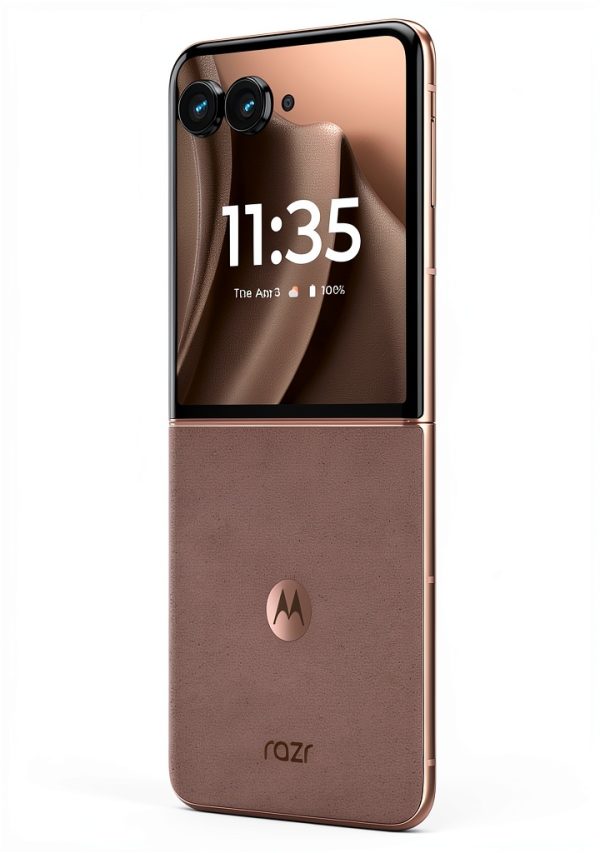 Motorola razr Plus 2025 Unlocked 256GB PANTONE Mocha Mousse Flip Phone-9