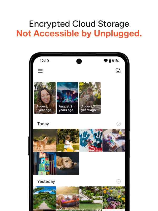 Unplugged UP Phone 256GB Unlocked Privacy Gray Smartphone-6